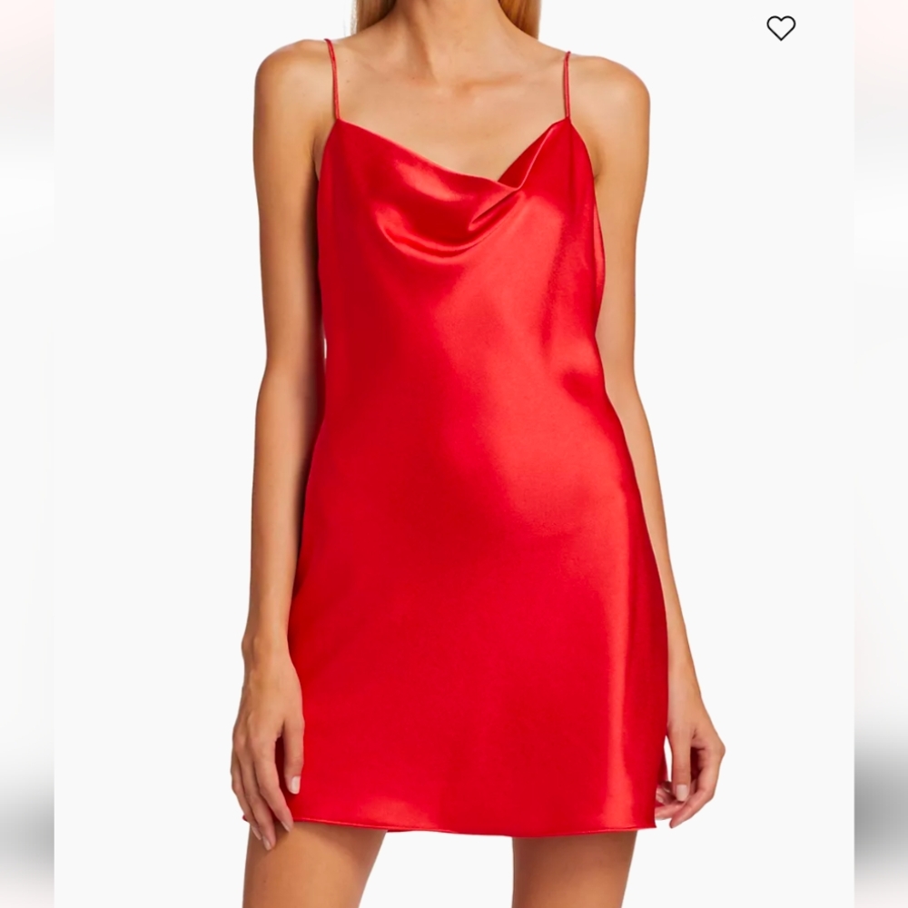 Alice and Olivia Harmony Mini Slip Red Dress Size‎ 6